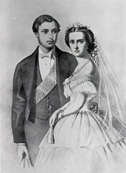 Le roi Édouard et la reine Alexandra au moment de leur mariage